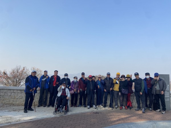 오두산통일전망대 단체사진