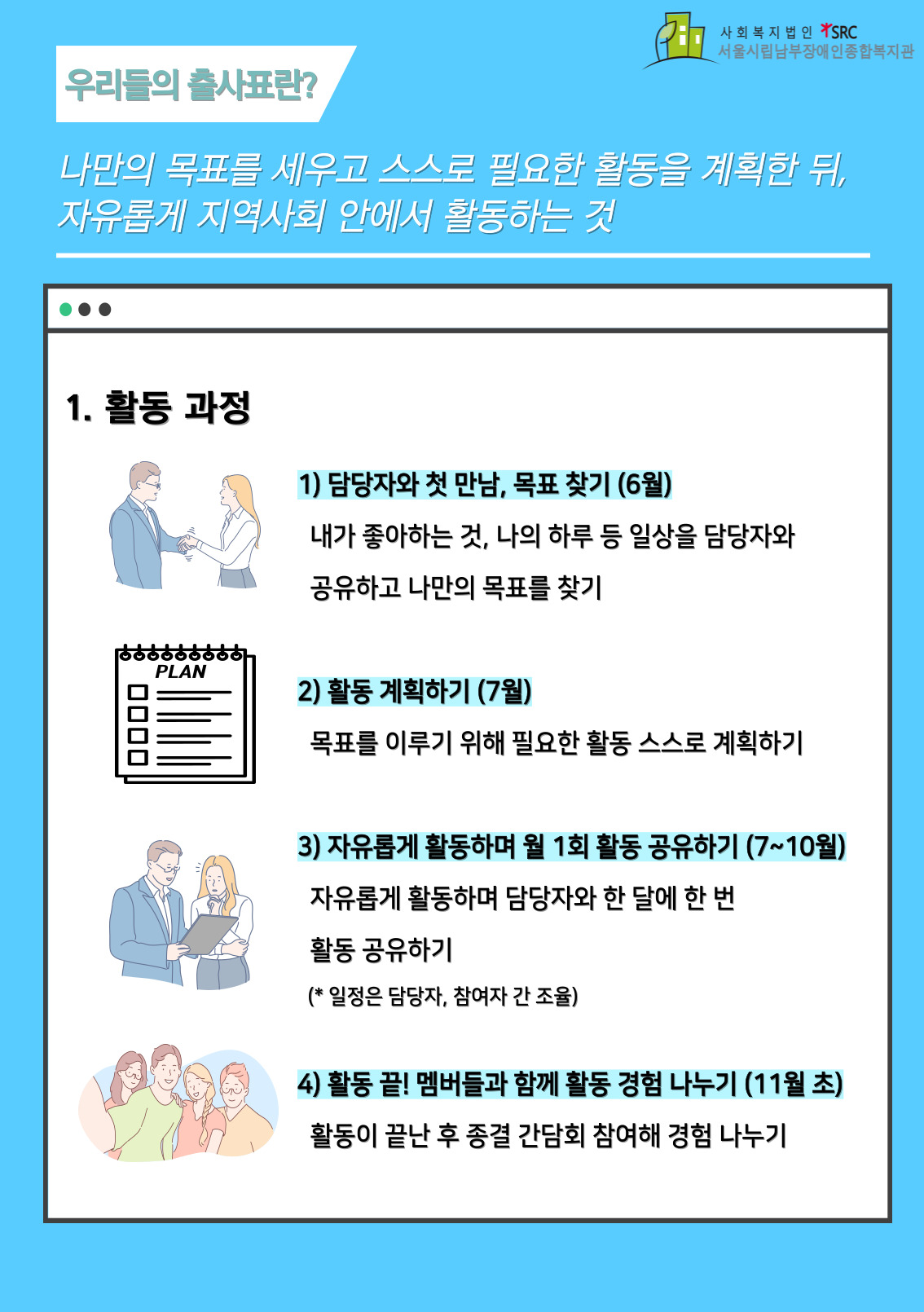 우리들의 출사표 9기 활동 과정