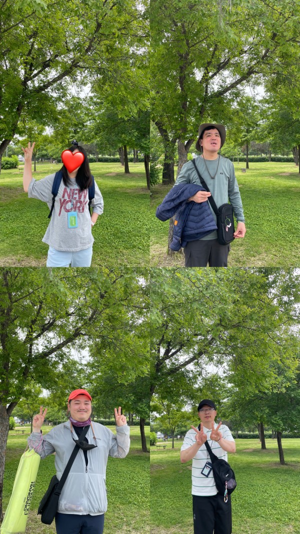산책을 즐기며 찰칵