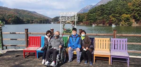 산정호수에서...